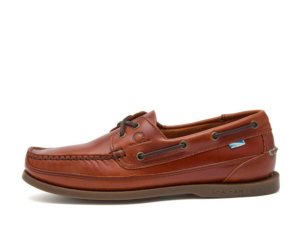 Chatham Leder Bootsschuhe für Herren - Kayak II G2 in Chestnut, 6-15 - Bild 15 von 16