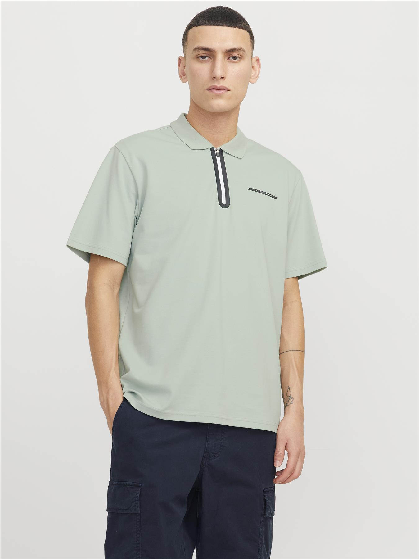 Jack & Jones Polo Shirt For Men (JCOFUSION PIQUE) in 3 Colours, S-XXL - Picture 3 of 14