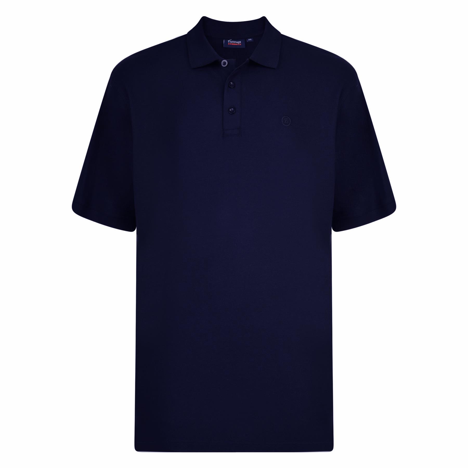 Polo uomo Spionage taglie forti cotone premium piqué taglia 2XL-8XL 20 colori - Foto 49 di 98