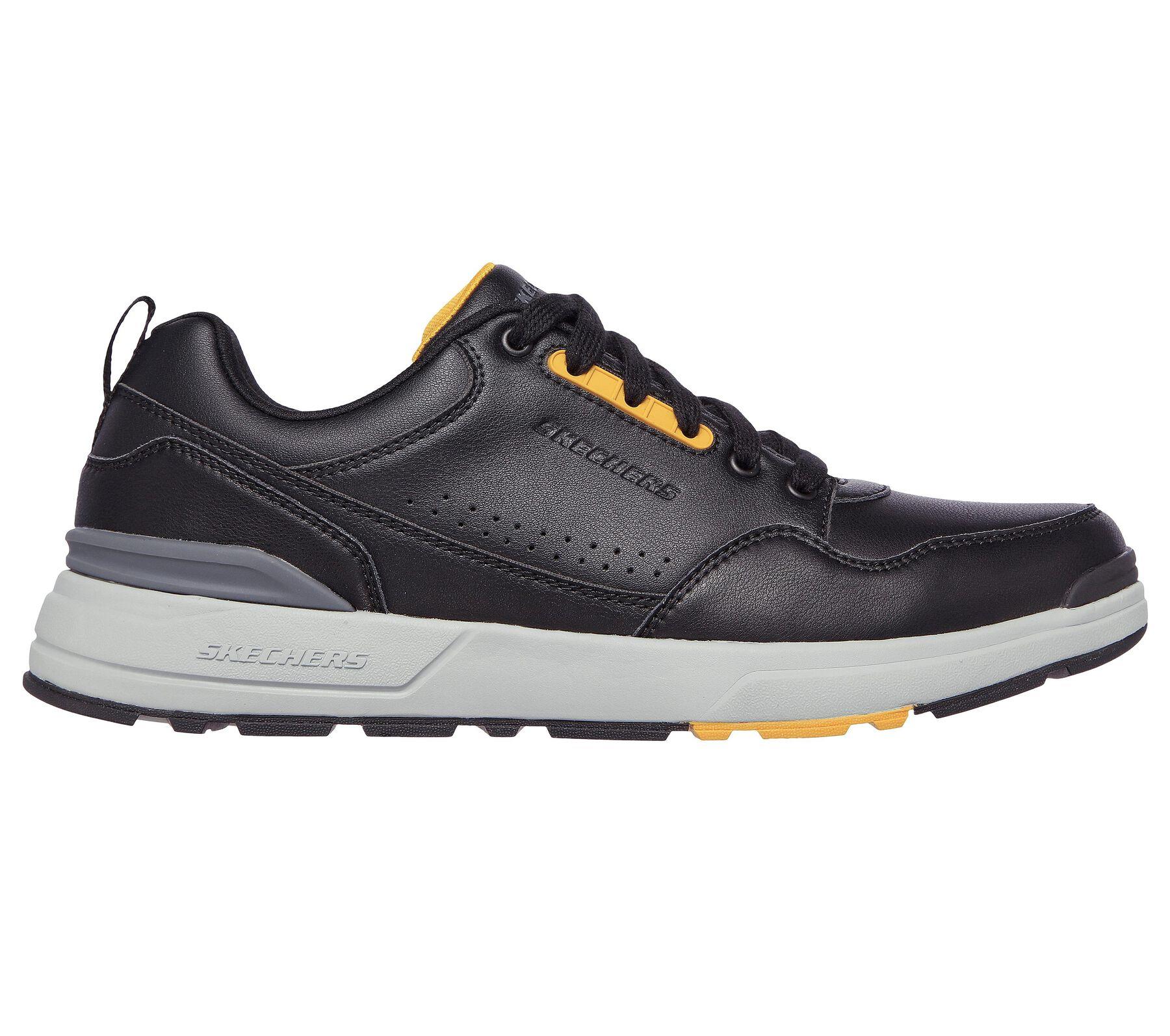 Skechers Hombres Calce Relajado Rozier - Zapatos Mancer Confort Cuero en Negro 7-13 - Imagen 13 de 13