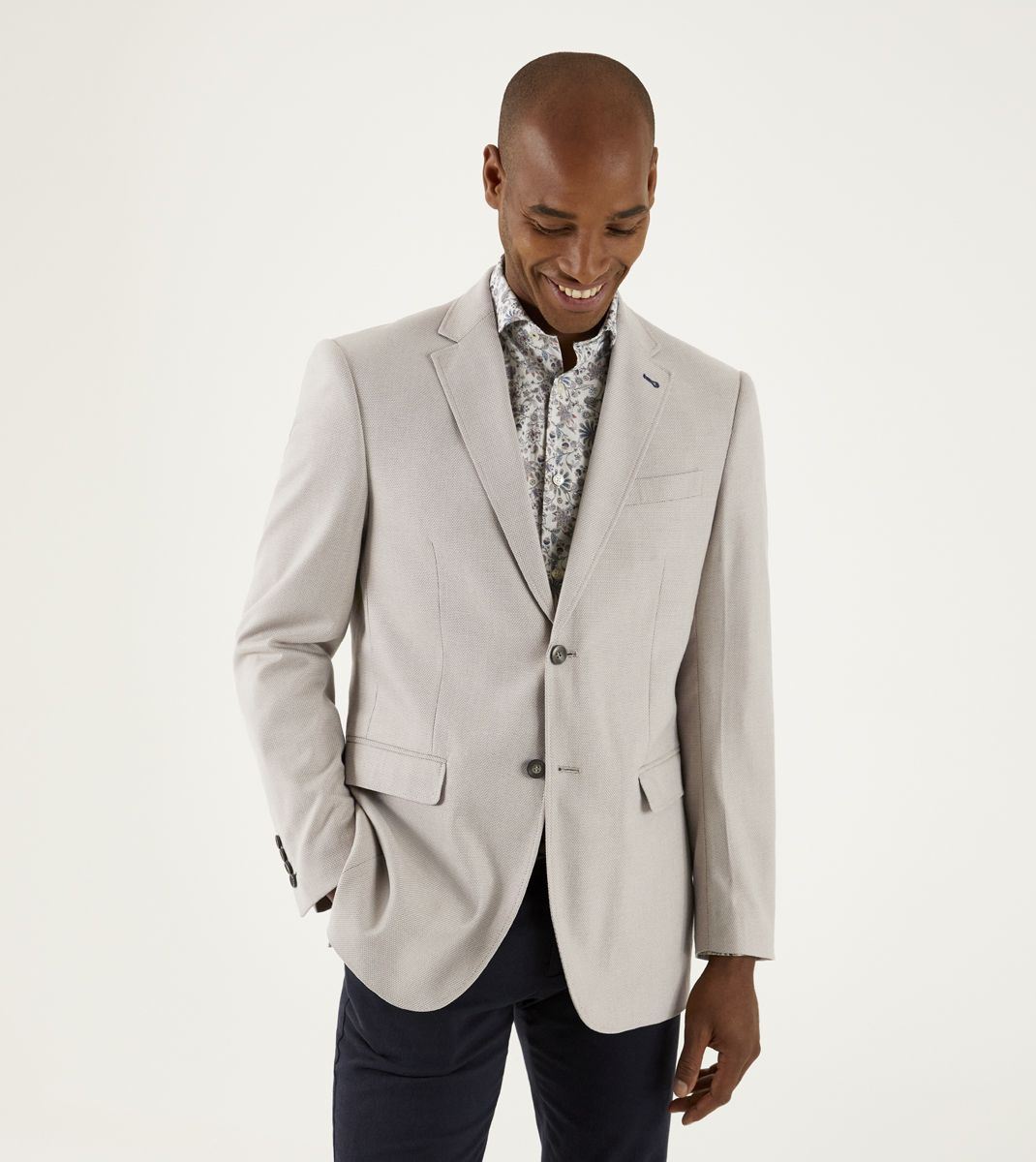 Chaqueta texturizada Skopes Harry para hombre en piedra, 34-62 - Imagen 8 de 17
