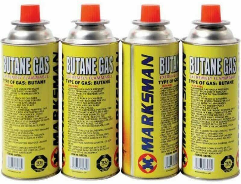 Butane Gas Bottles Canisters For Portable Stoves Cookers Grill Heaters