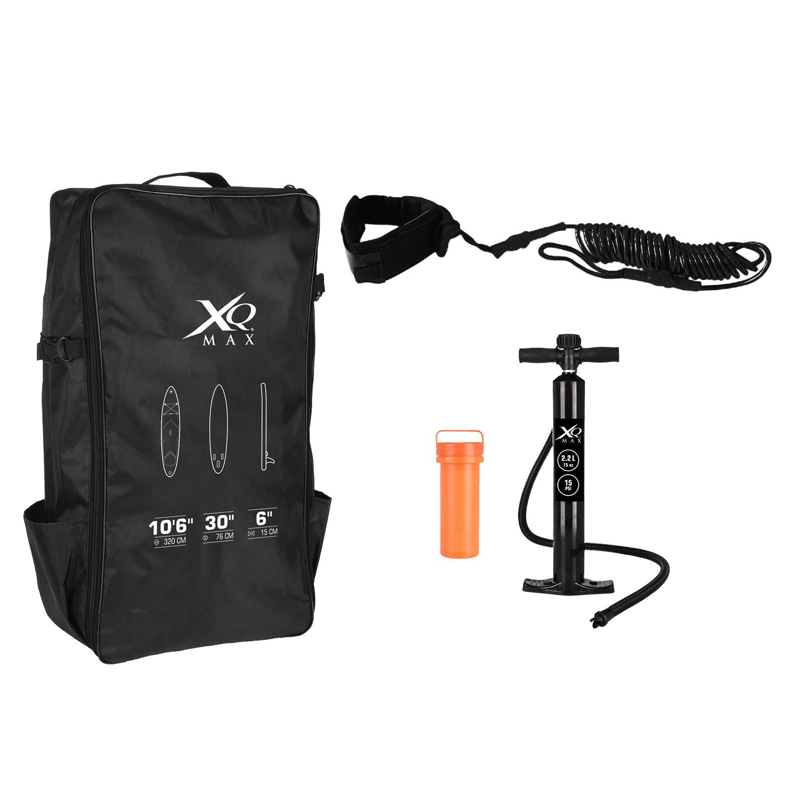 XQ Max 320cm 10.5ft 15cm 6" Inflatable SUP Stand Up Paddle Board Set and Kit eBay