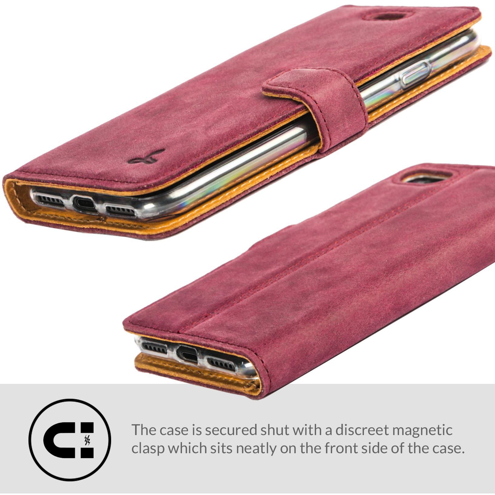 Snakehive Apple iPhone SE 2020/2022 Premium Leder Geldbörse Etui mit Kartenfächern - Bild 104 von 117