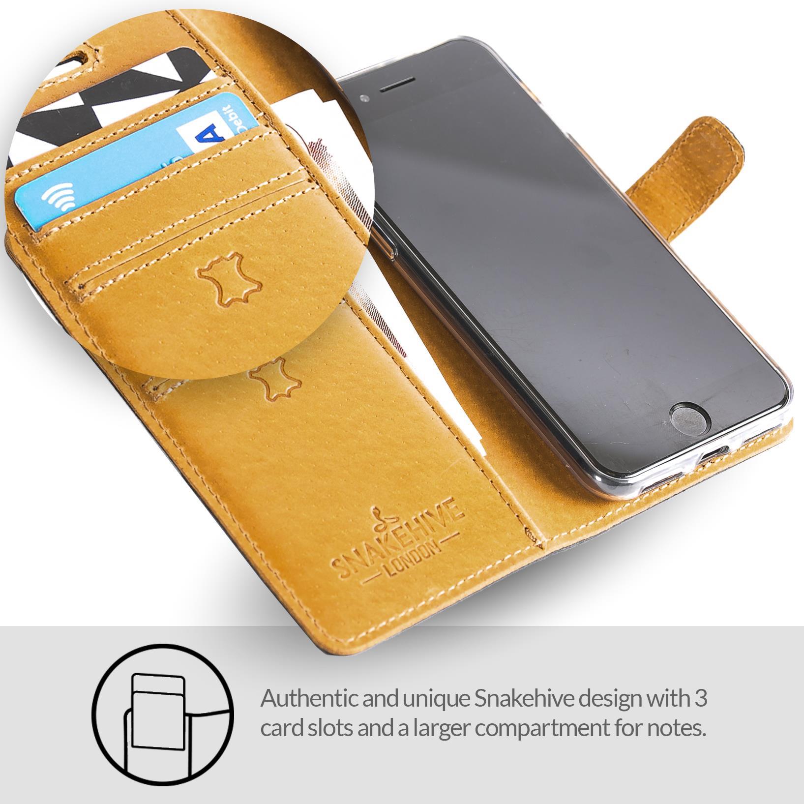 Snakehive Apple iPhone SE 2020/2022 Premium Leder Geldbörse Etui mit Kartenfächern - Bild 65 von 117