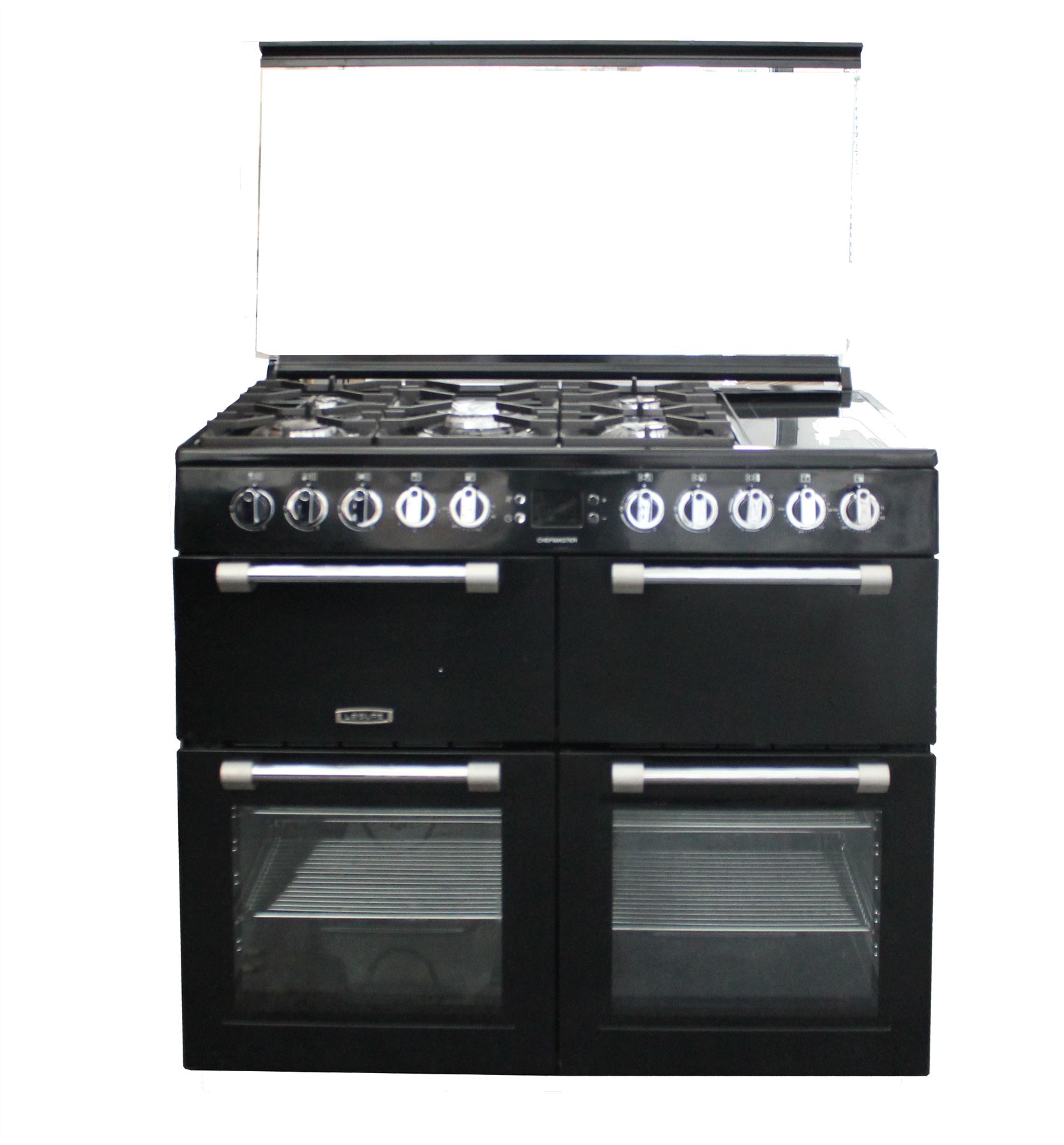 Leisure 100cm Dual Fual Range Cooker Chefmaster CC100F521K Black 2293