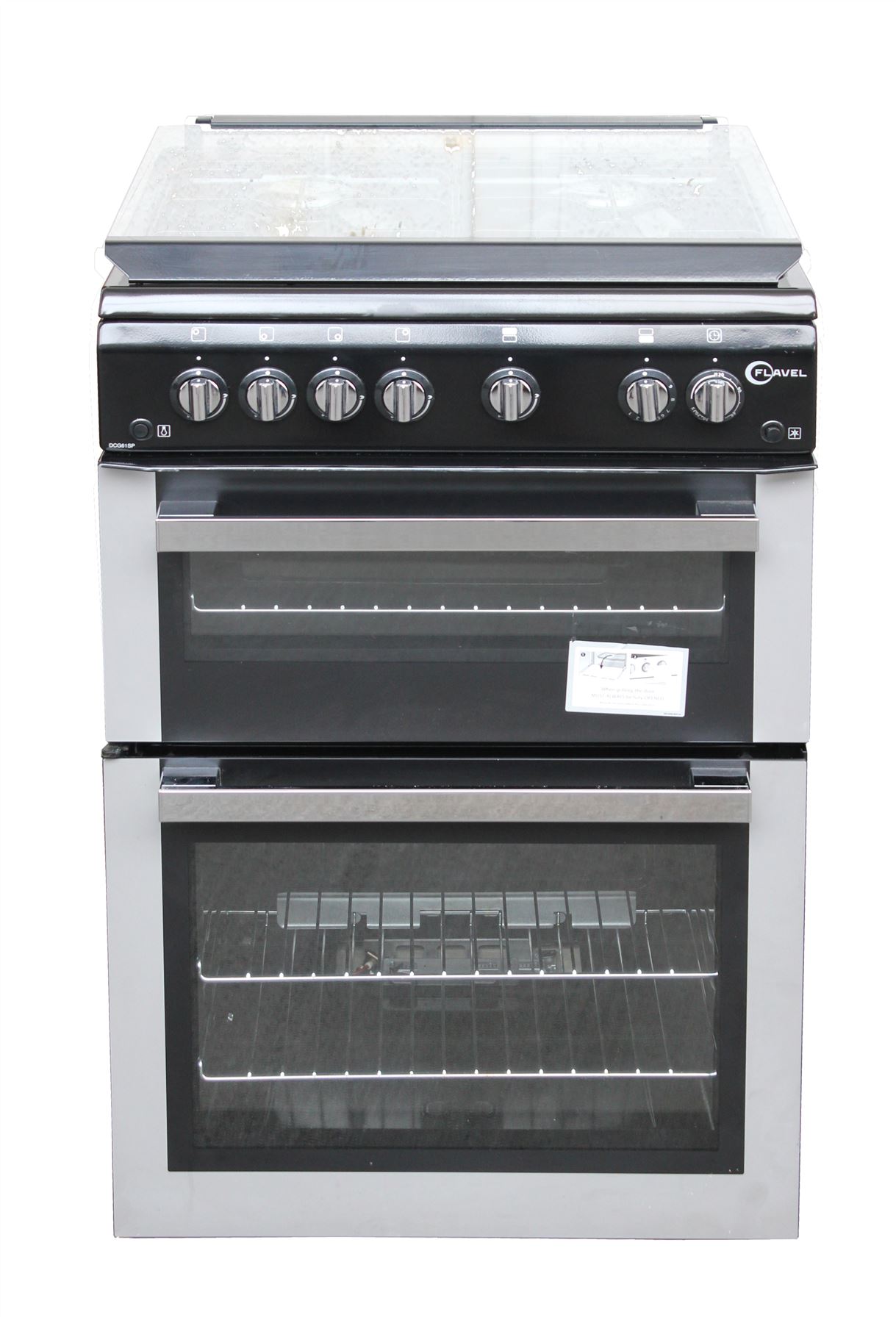 Flavel 60cm Gas Cooker Twin Cavity Glass Lid DCG61SP 2121 eBay