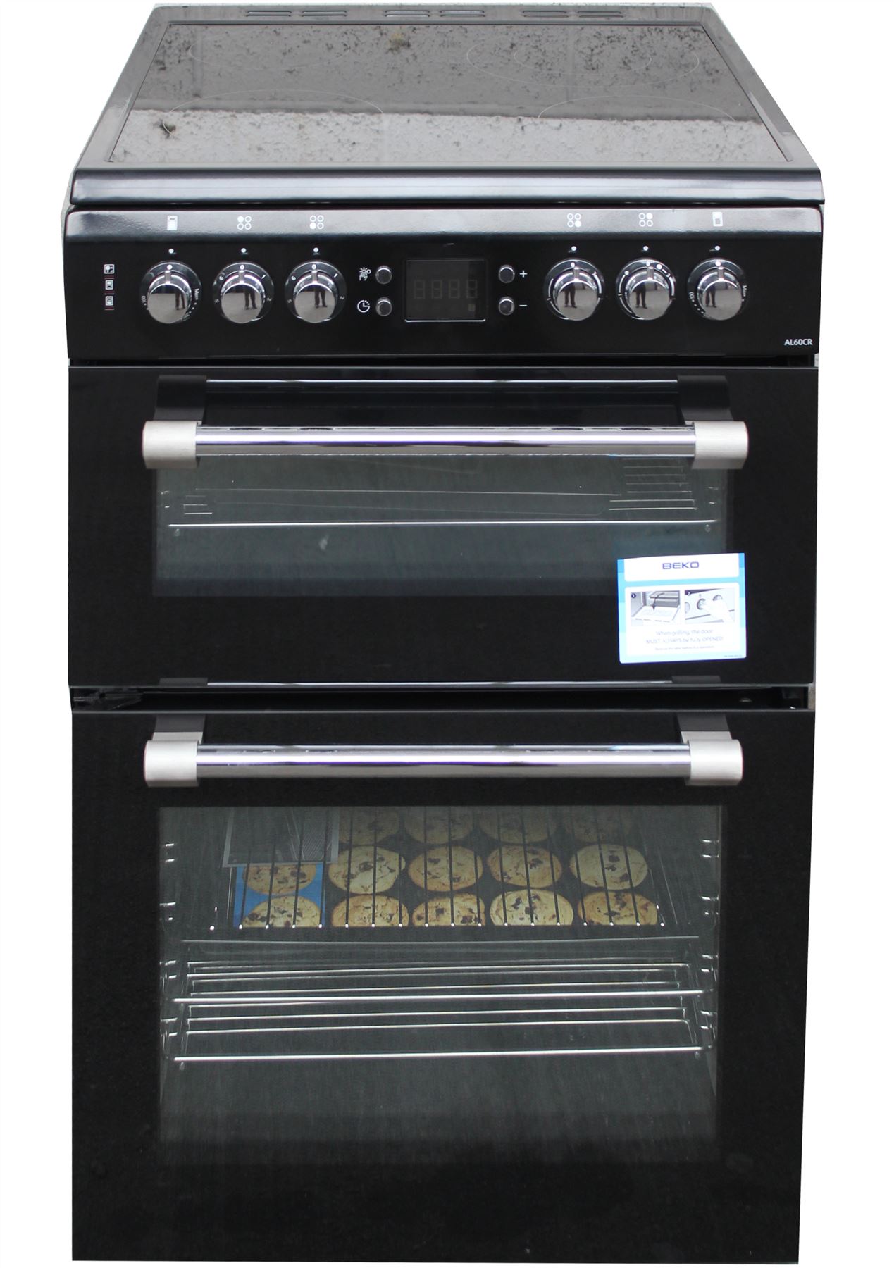 Leisure Electric Cooker 60CM Mini Range Ceramic 2 Oven AL60CRK Black