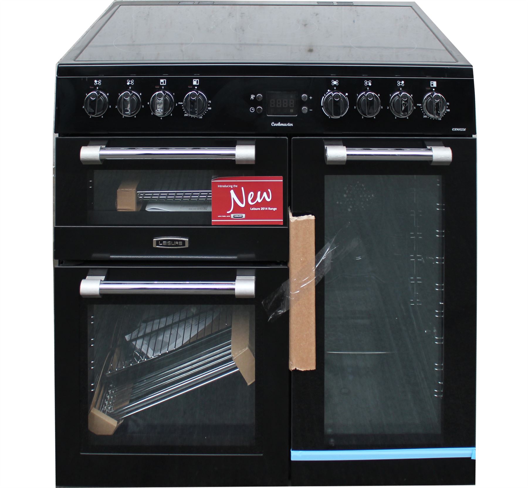 Leisure 90cm Electric Range Cooker CK90C230K Double Oven Black 1684