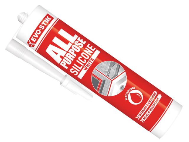 EVO-STIK EVOAPFSSW 112902 tout usage Flex Silicone Mastic Blanc C20