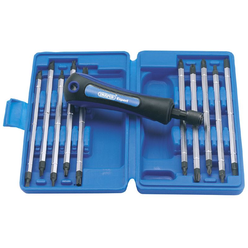 Draper Reversible Blade Screwdriver Set (Giving 20 Tip Sizes) (11 Piece