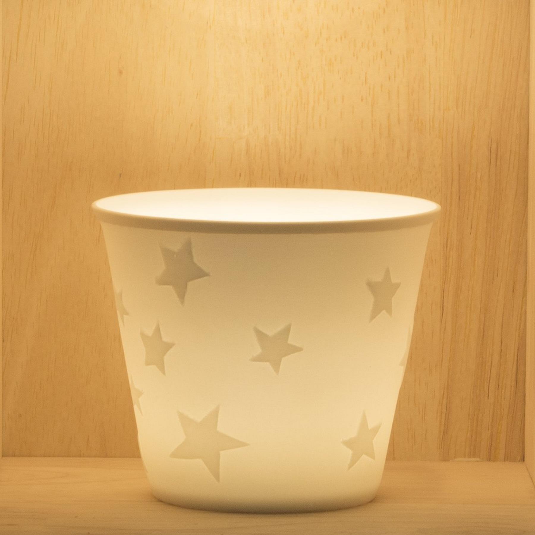 Nordic Lights Tea Light Holder Light Glow Porcelain Tealight Candle
