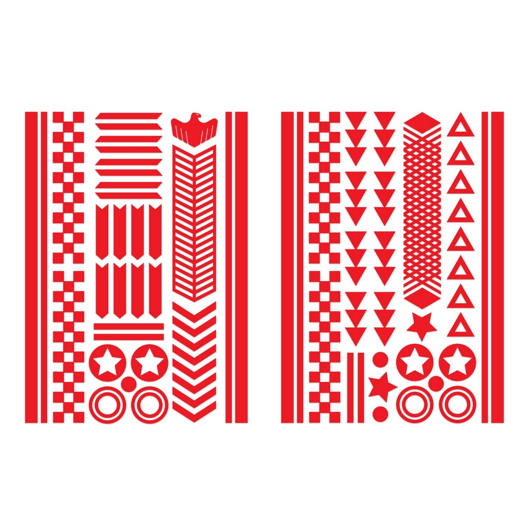 Kikkerland Bike Reflector Stickers Bicycle Reflective High Vis Decoration Shapes