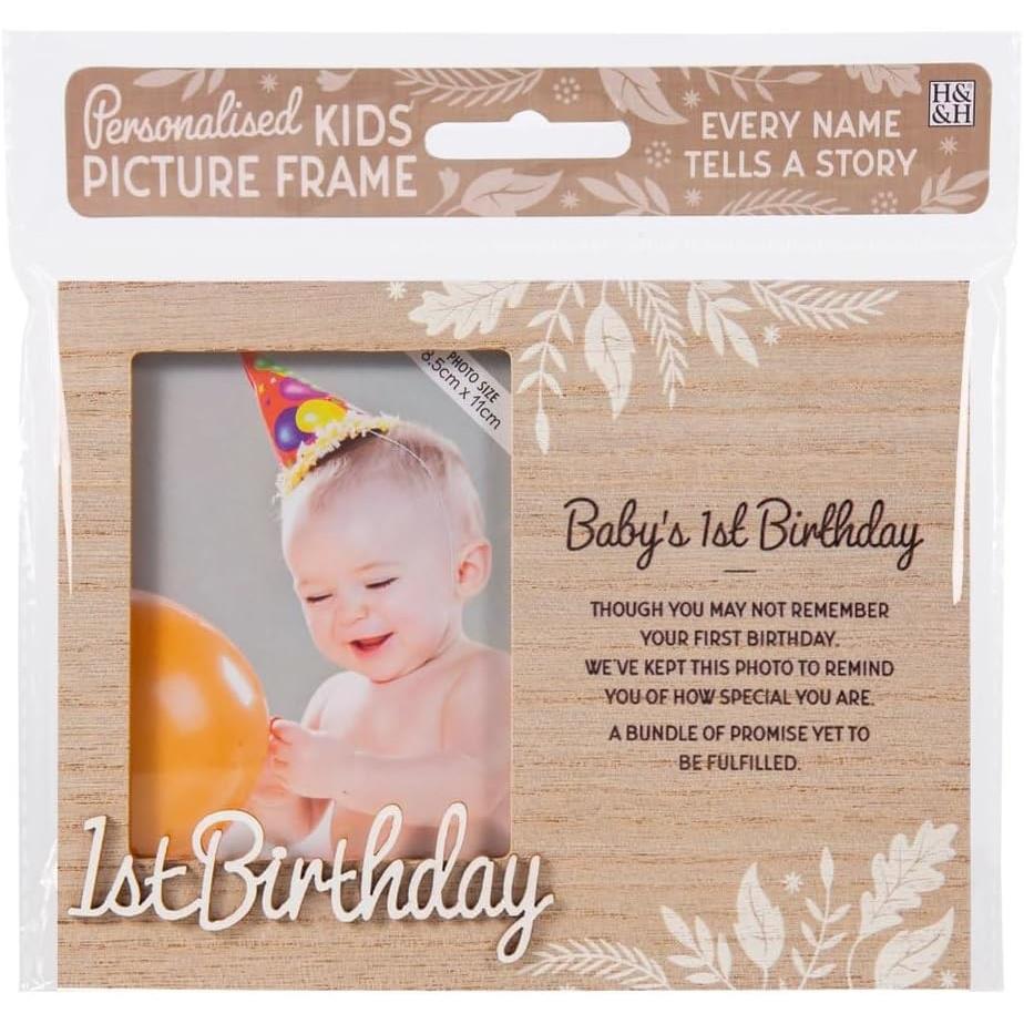 Wooden Picture Frame Personalised Unique Gift Rustic Poems Birthdays Christmas - Picture 2 of 19