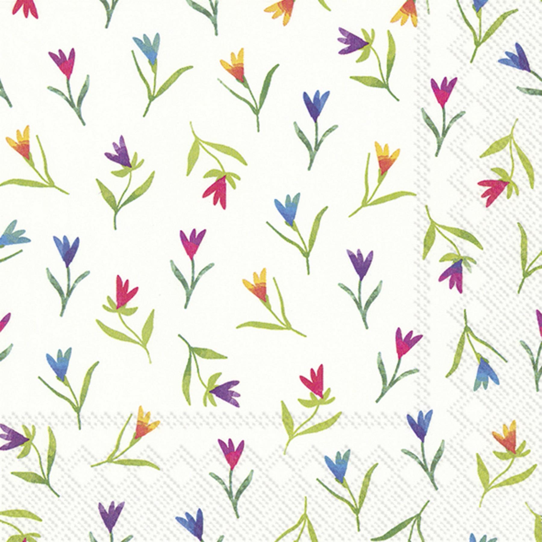 IHR Colourful Flowers Floral Paper Napkins Lunch Cocktail Party 3-ply Serviettes