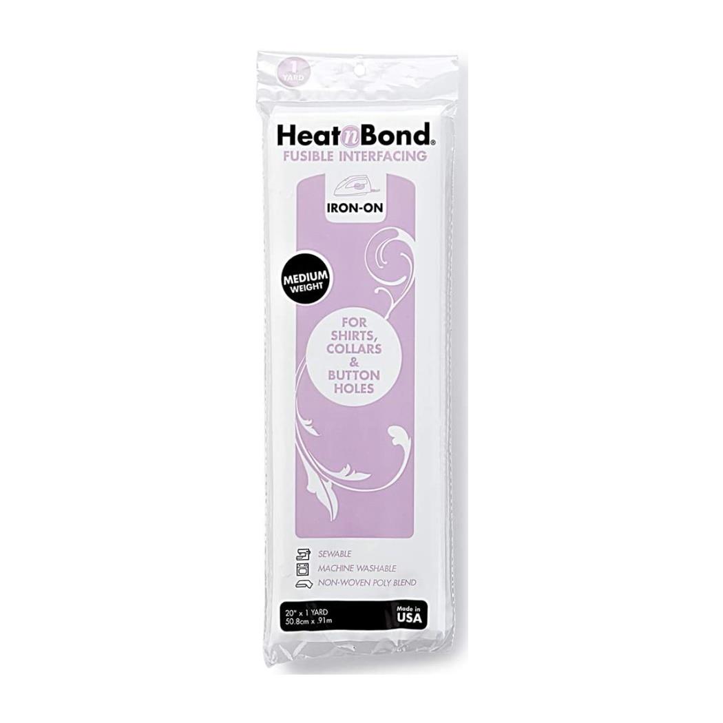 HeatnBond White Iron On & Sewable Heavy Medium Light Weight Fusible Interfacing
