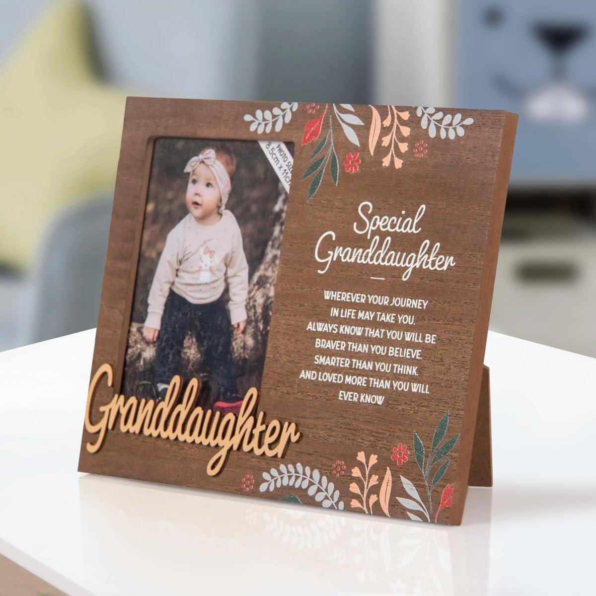 Wooden Picture Frame Personalised Unique Gift Rustic Poems Birthdays Christmas - Picture 9 of 19