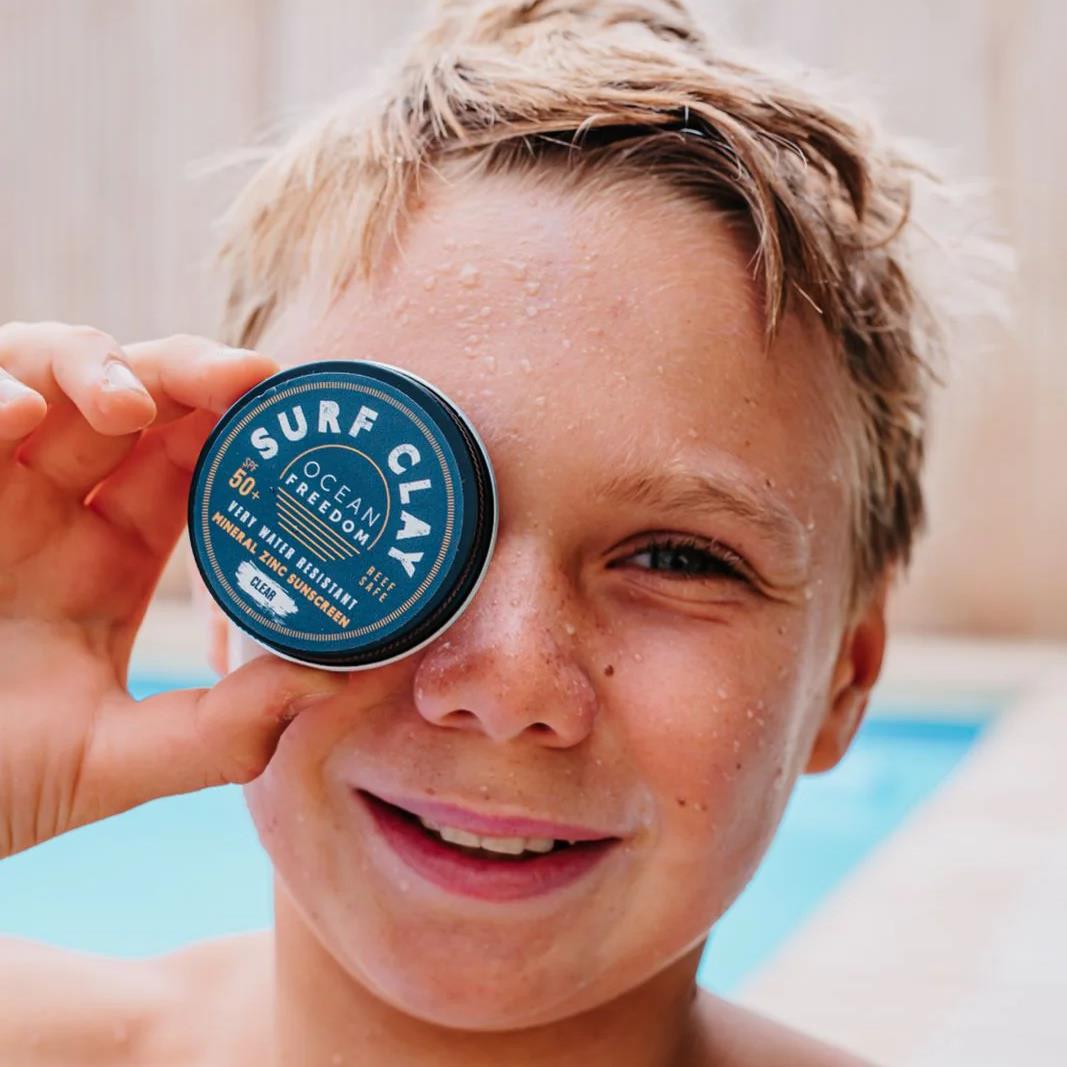 Mineral Sun Cream SPF 50+ Zinc Clear/Tan/White Kids Water Resistant Travel Tin