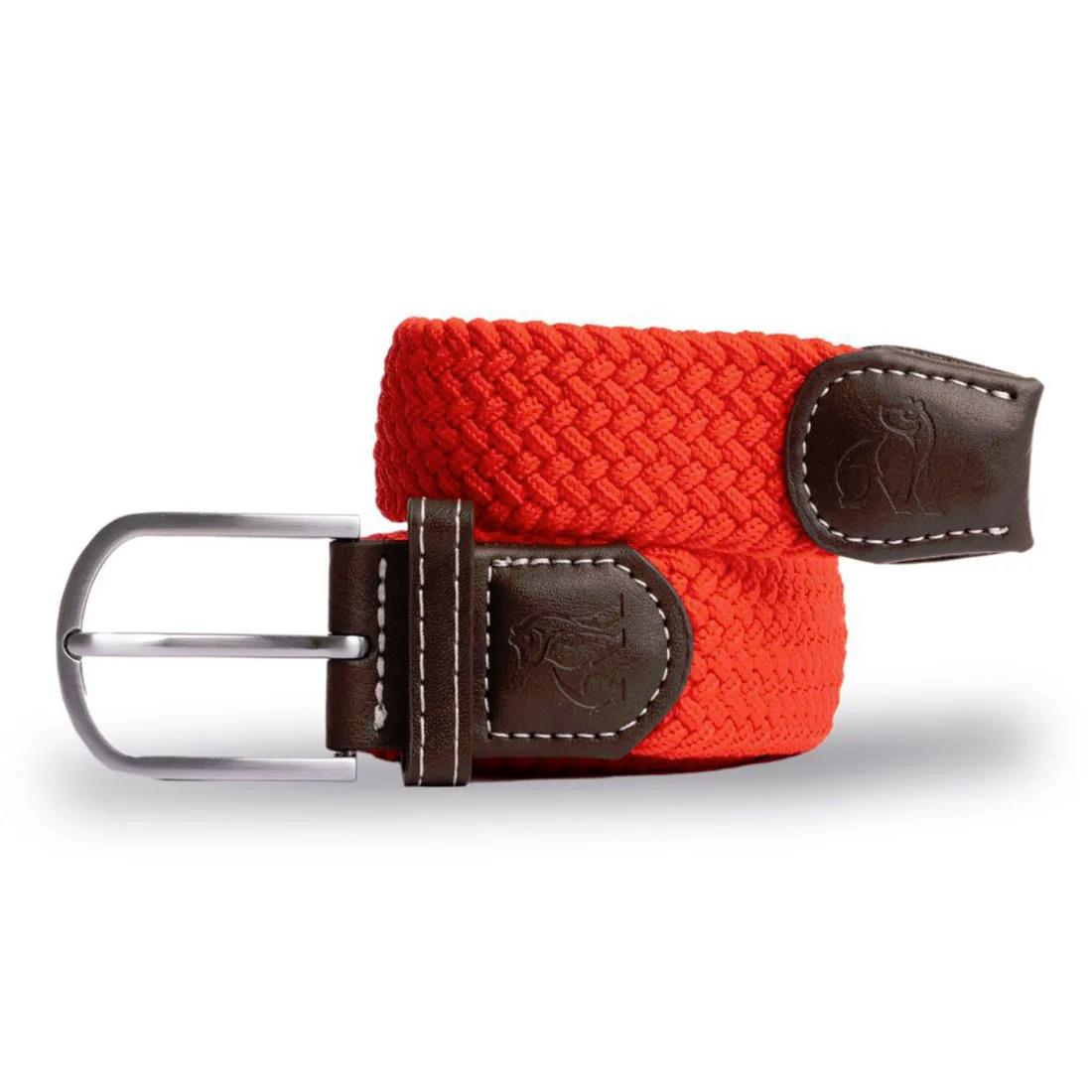 Swole Panda Unisex Reciclado Tejido Ajustable Cinturón Clásico Rojo - Imagen 7 de 18