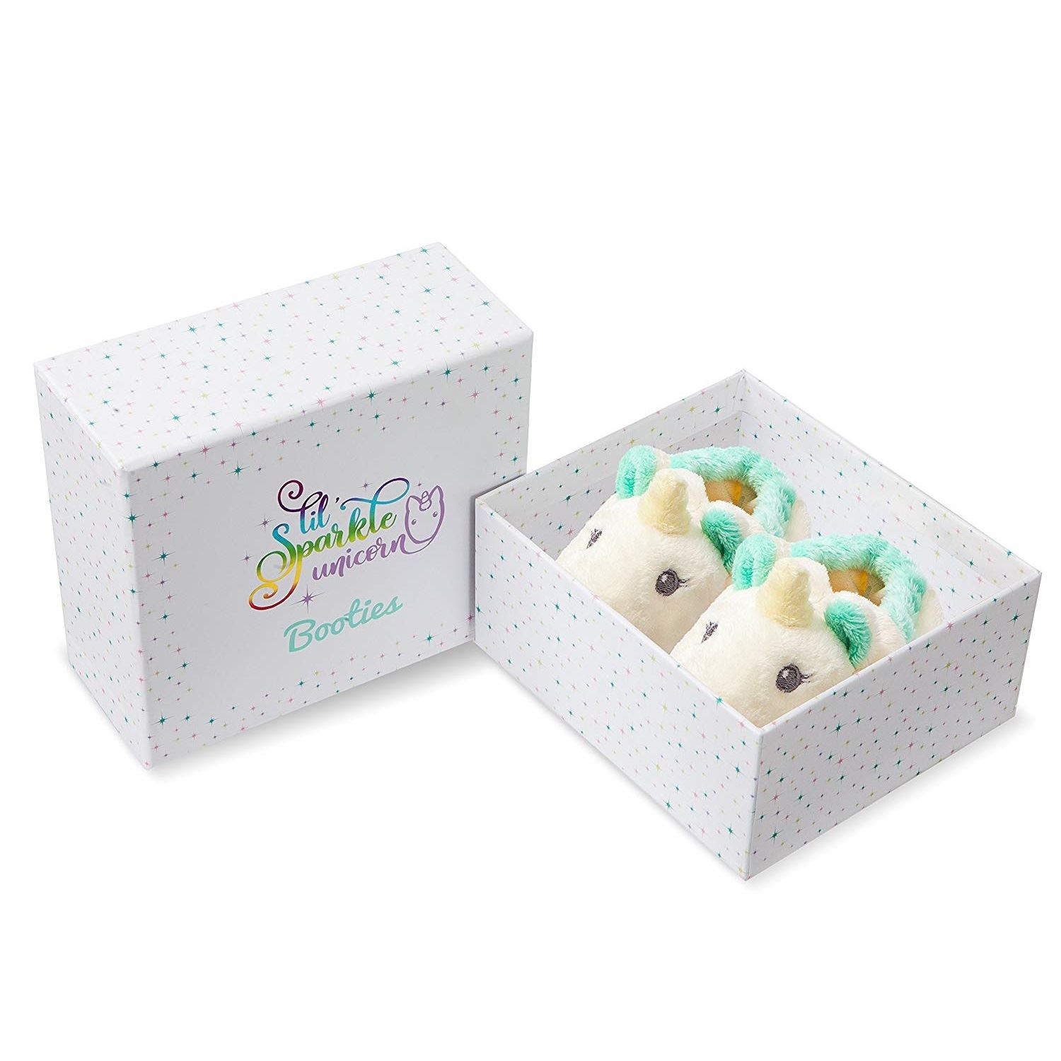 Aurora World Lil/' Sparkle Unicorn Booties 0-10 Months Baby Slippers Gift Box