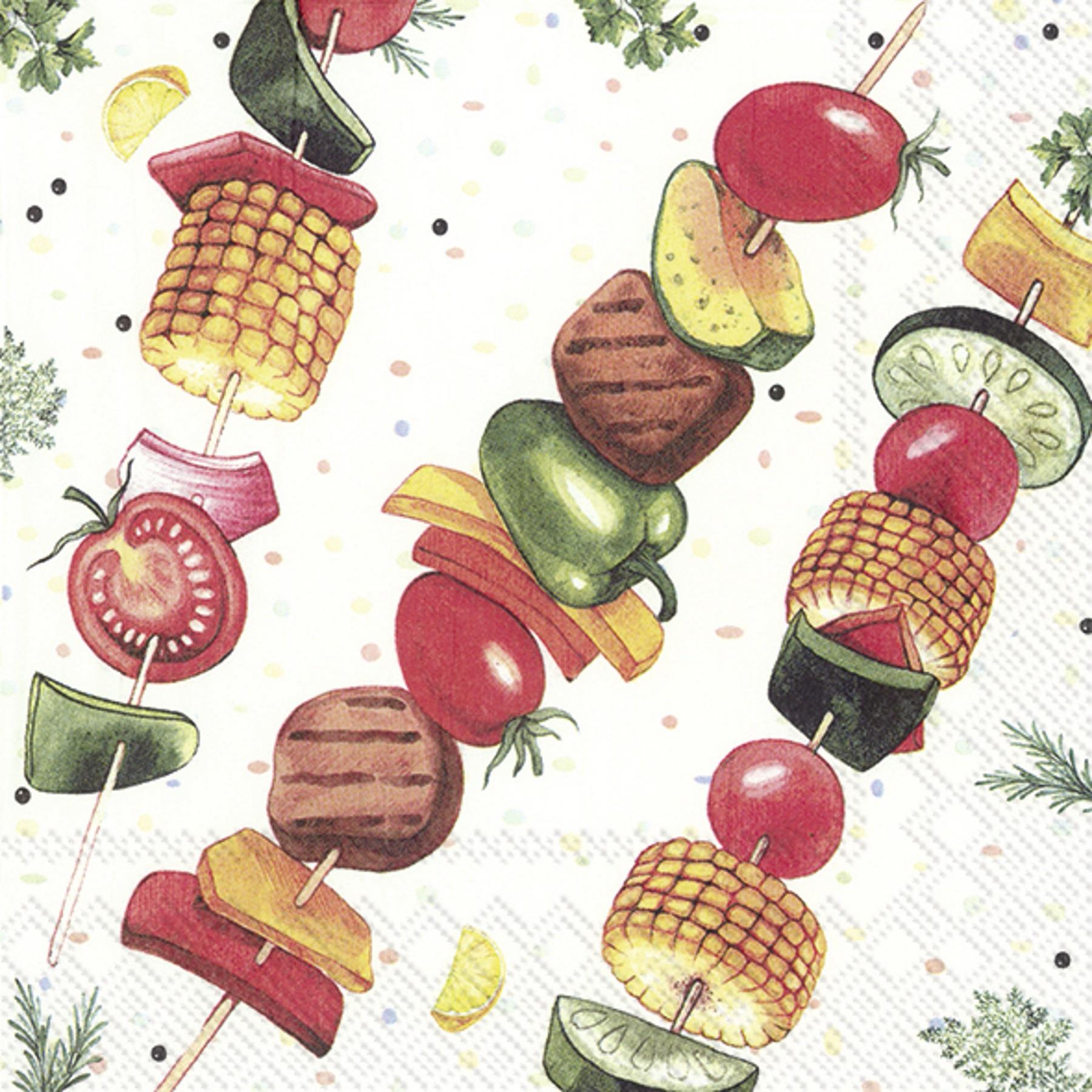 IHR BBQ Dinner Summer 3-ply Paper Napkins Lunch Cocktail Party 3-ply Serviettes