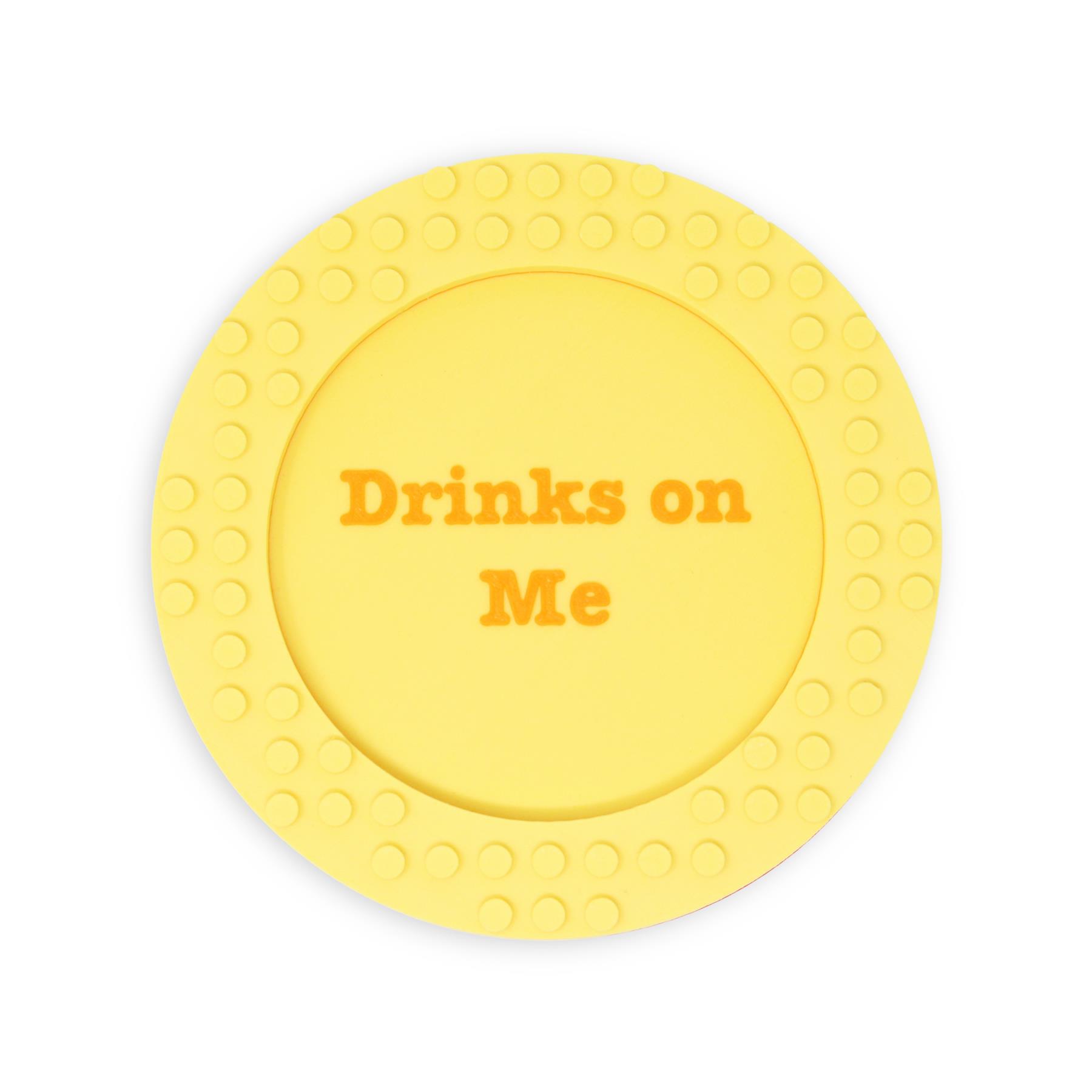 Building Block Drink Coaster Brick Colourful Funny Circle Plastic Coasters - Picture 6 of 14