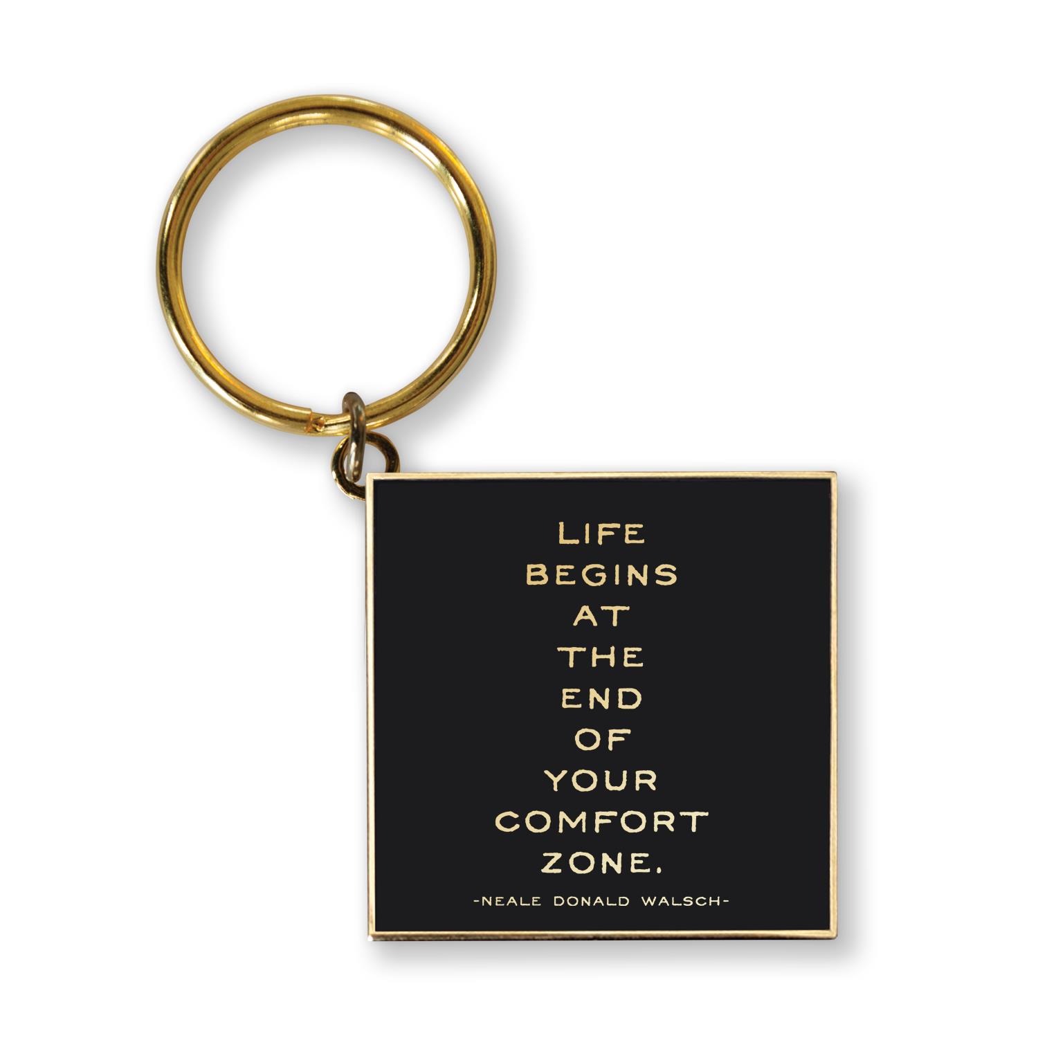 Inspirational Quote Keyring Positive Life Quotes Quotable Keychain Charm Gift