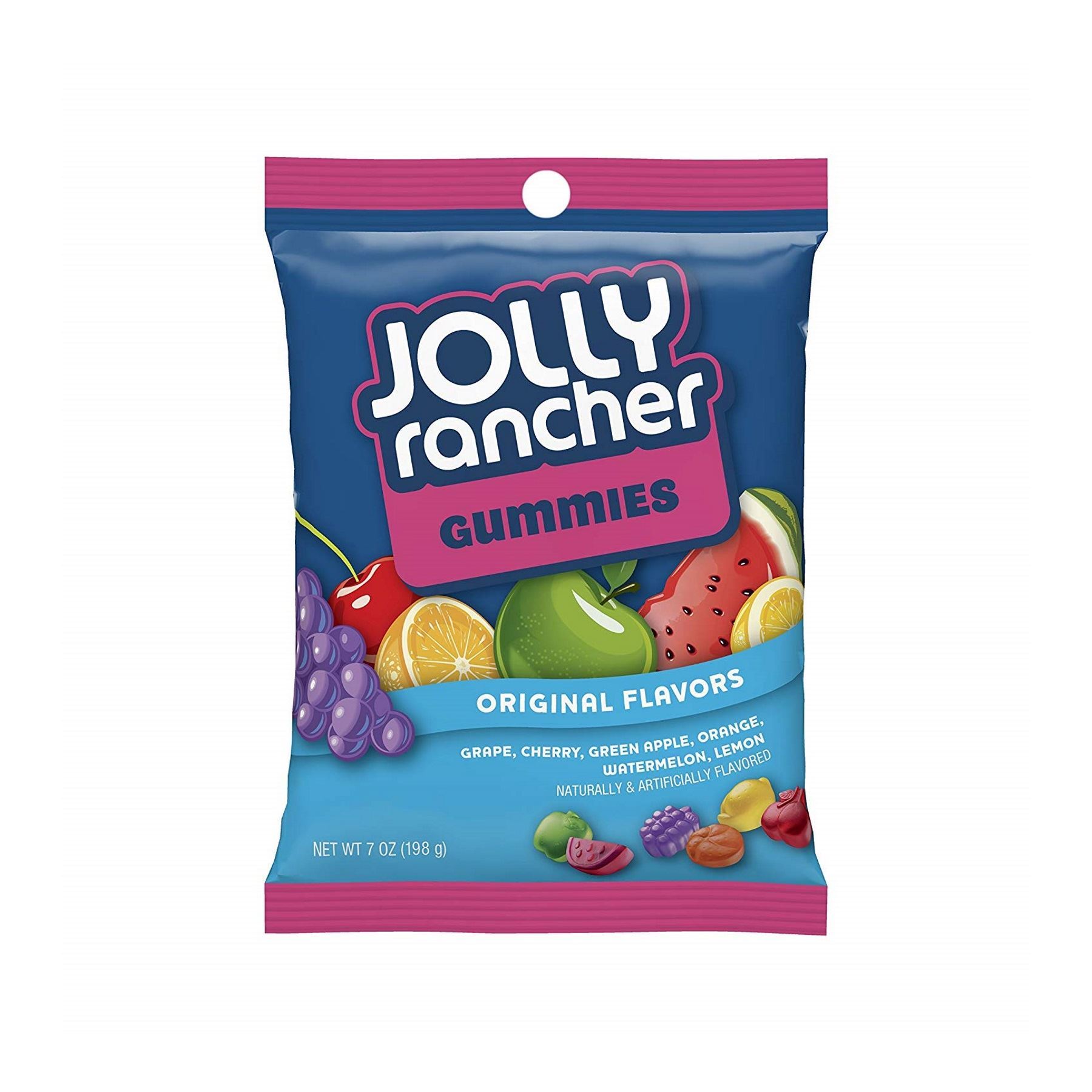 Reduced Jolly Rancher Gummies Cherry Orange Lemon 198g America Soft