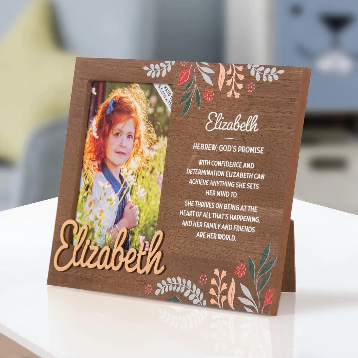 Wooden Picture Frame Personalised Kids Unique Gift Rustic Poems Girls Names A-Z - Picture 23 of 97