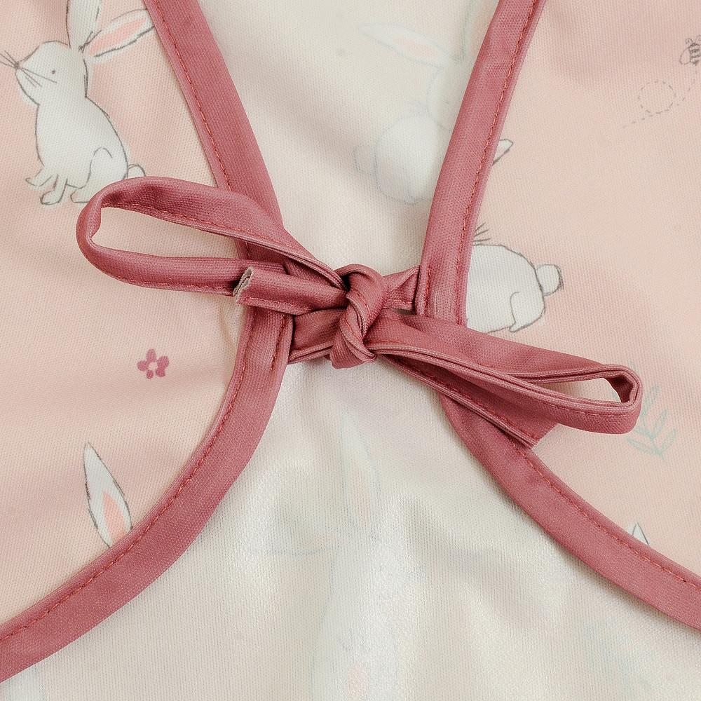 Baby Feeding Bib Coverall Apron Long Sleeved Various Animals Weaning Waterproof - Picture 3 of 9