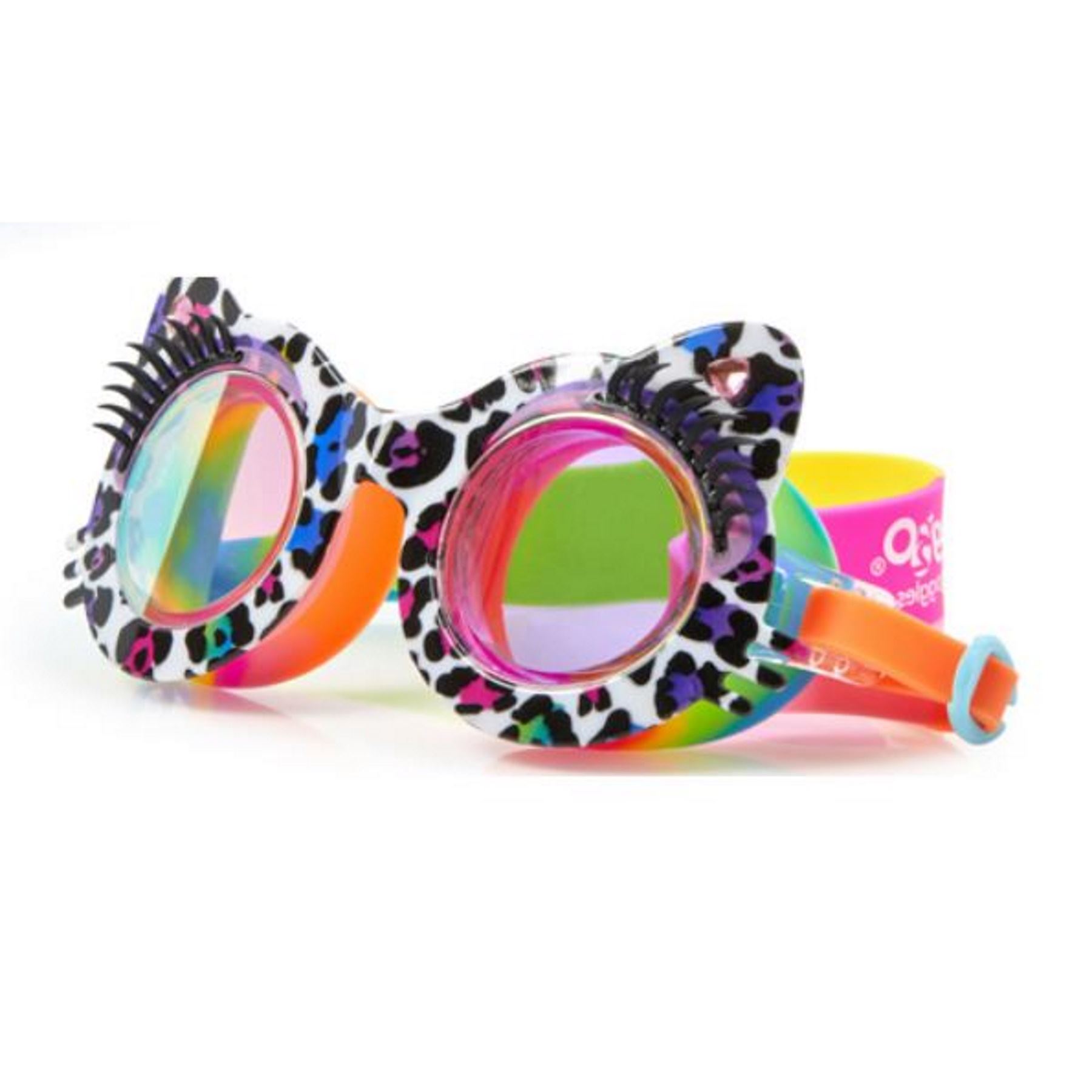 Bling2O Girls Swimming Goggles & Case Cat Talk To The Paw Children UV Swim 3y+