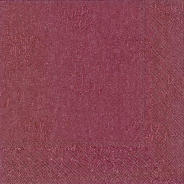 Nostalgic Christmas Pictures Red Paper Napkins Festive Party Lunch Serviette
