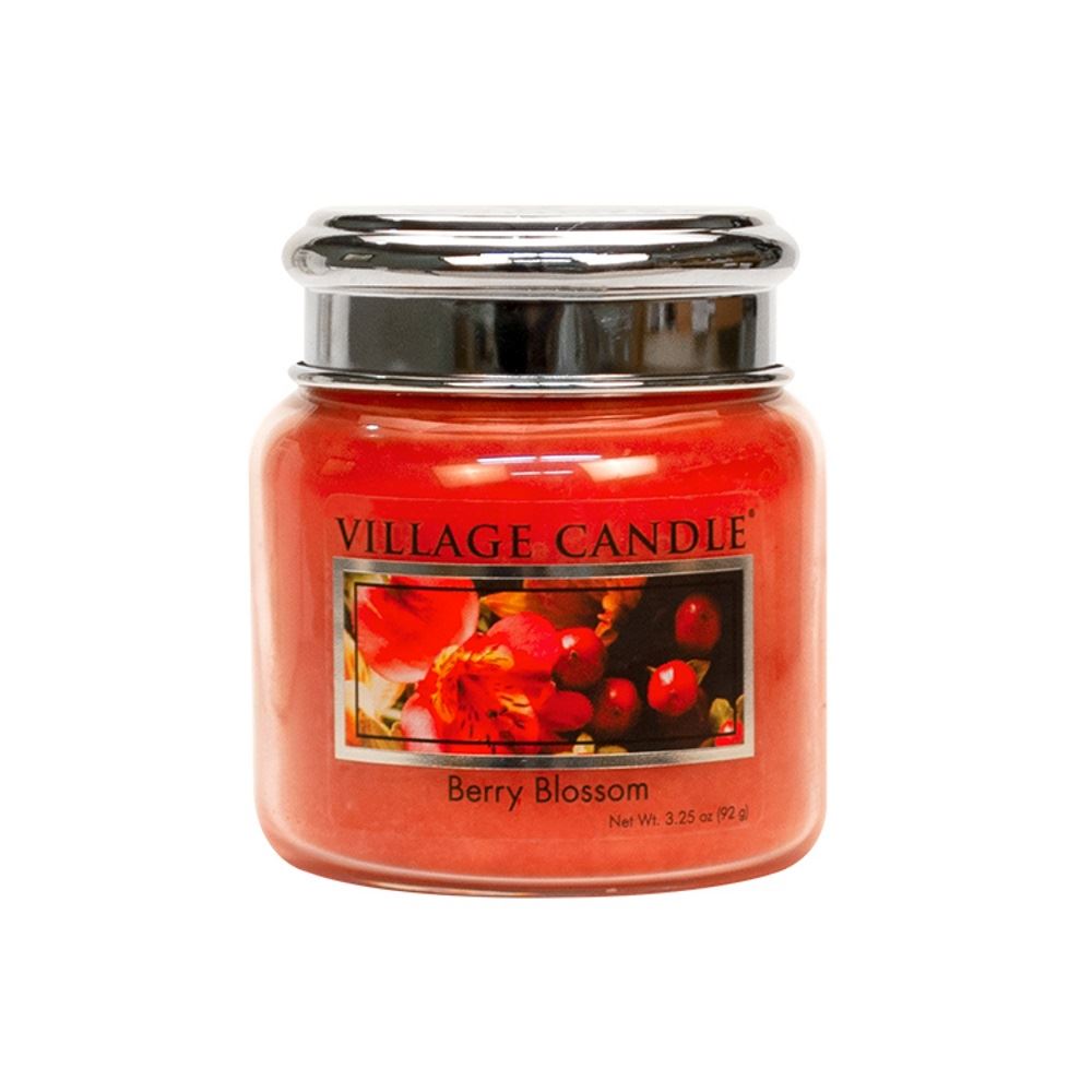 Village Candle Berry Blossom Scented Premium Jar Candles Home Fragrance Gift