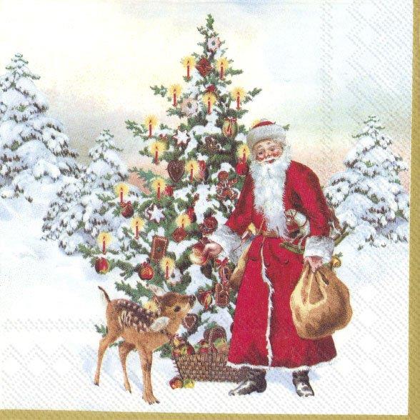 Annual Christmas Santa Villeroy & Boch Paper Napkins Festive Party Serviettes