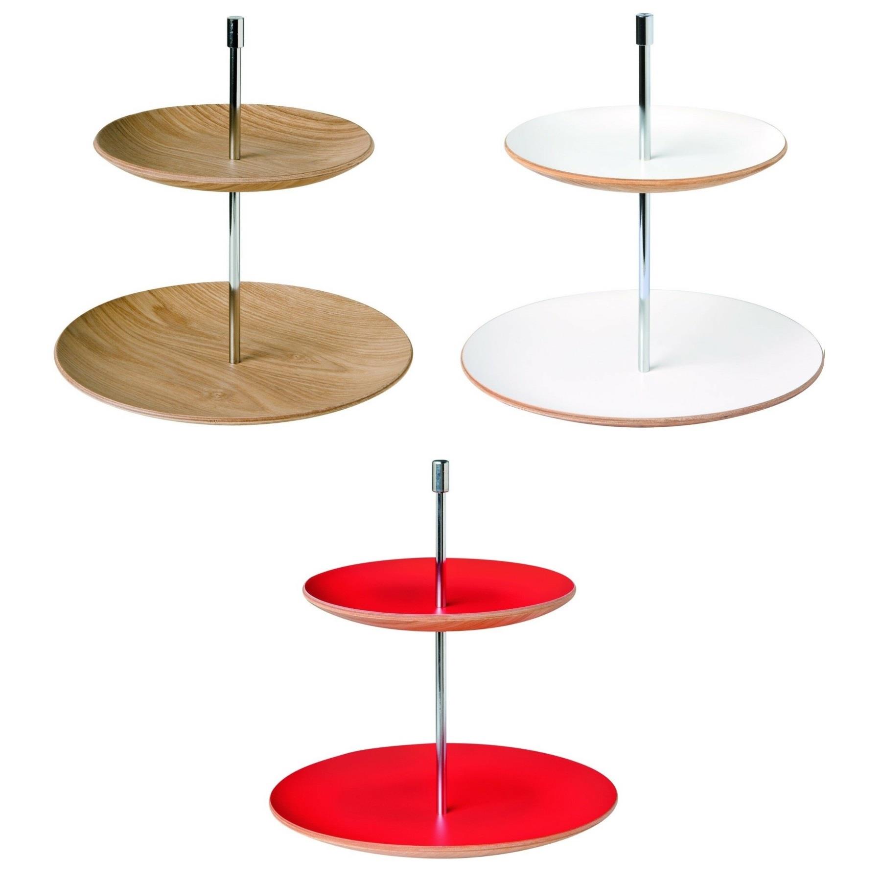 2 Etagen Holz Kuchen Ständer Nachmittagstee Cupcake Backen Geschirr