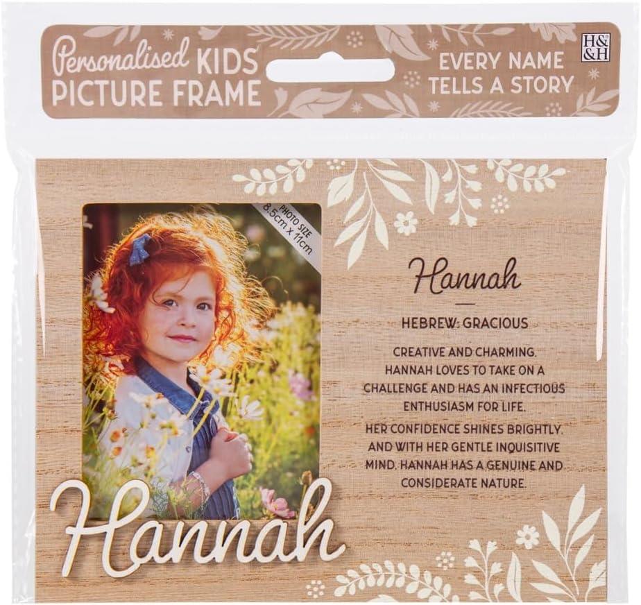 Wooden Picture Frame Personalised Kids Unique Gift Rustic Poems Girls Names A-Z - Picture 47 of 97