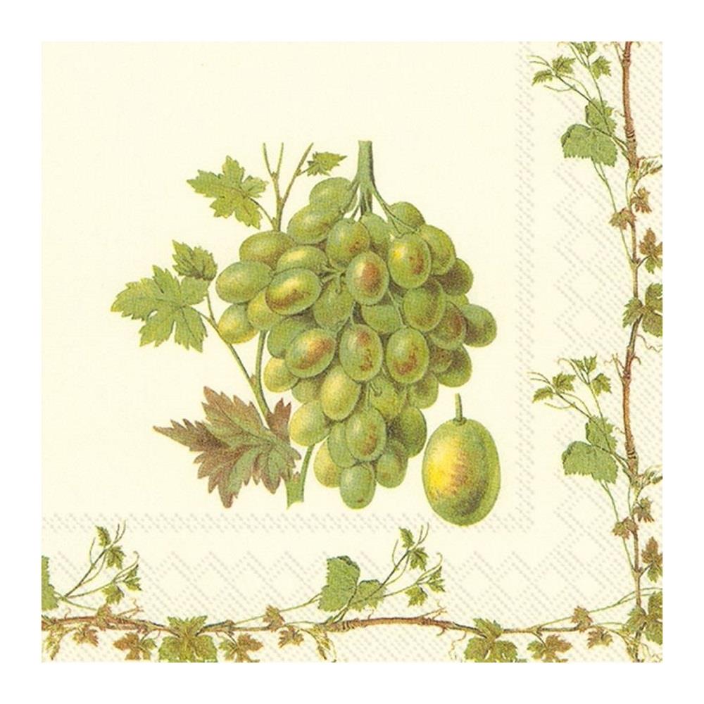 Grape Harvest Paper Napkins 20-Pack Cocktail Party Lunch Disposable Serviettes