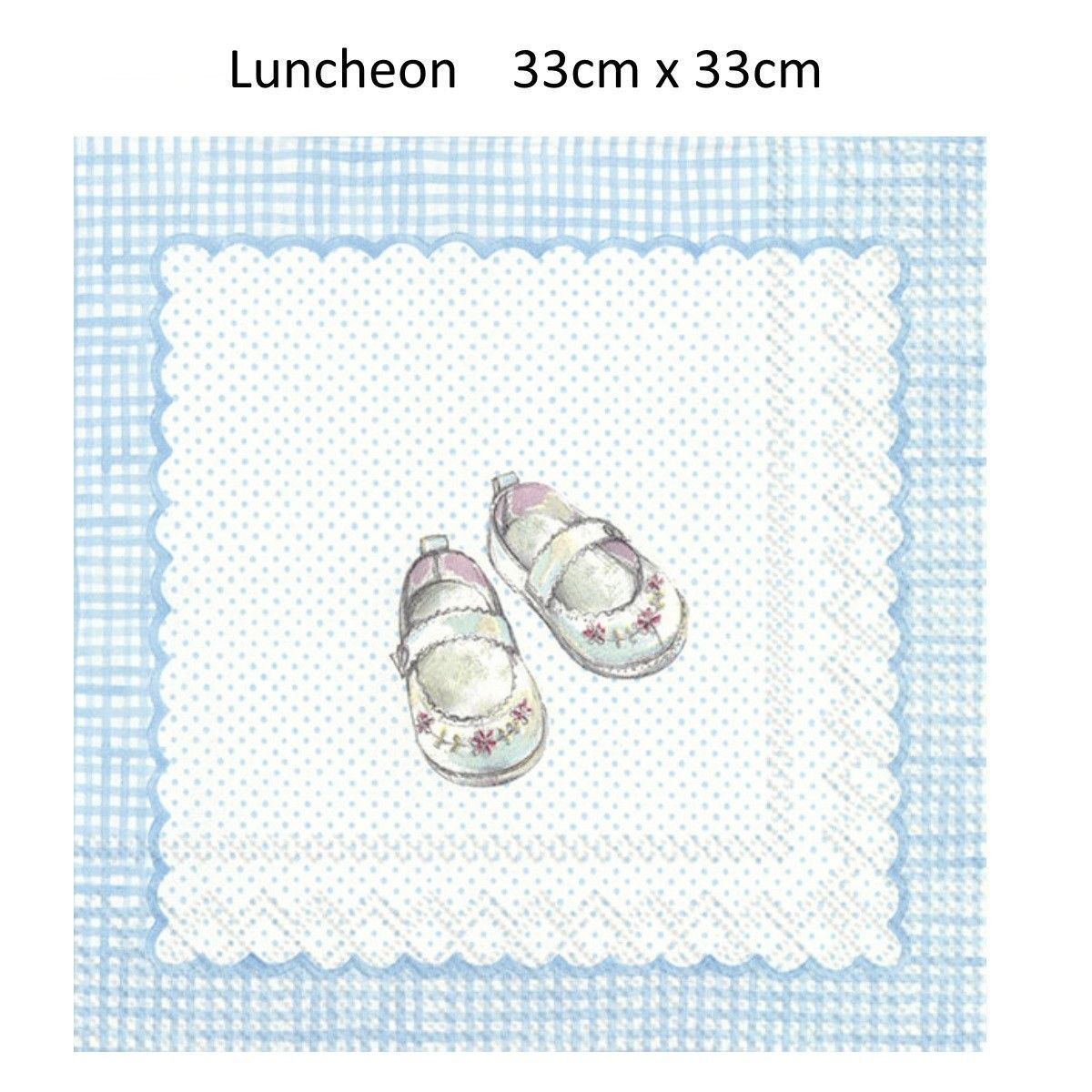 IHR Baby Shower Boy Party Cocktail & Lunch Paper Napkins Serviettes 3 ply
