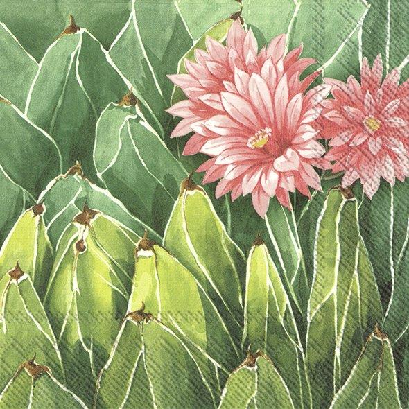 Mojave Green Floral Paper Napkins 3-Ply Lunch Cocktail Party BBQ Serviettes