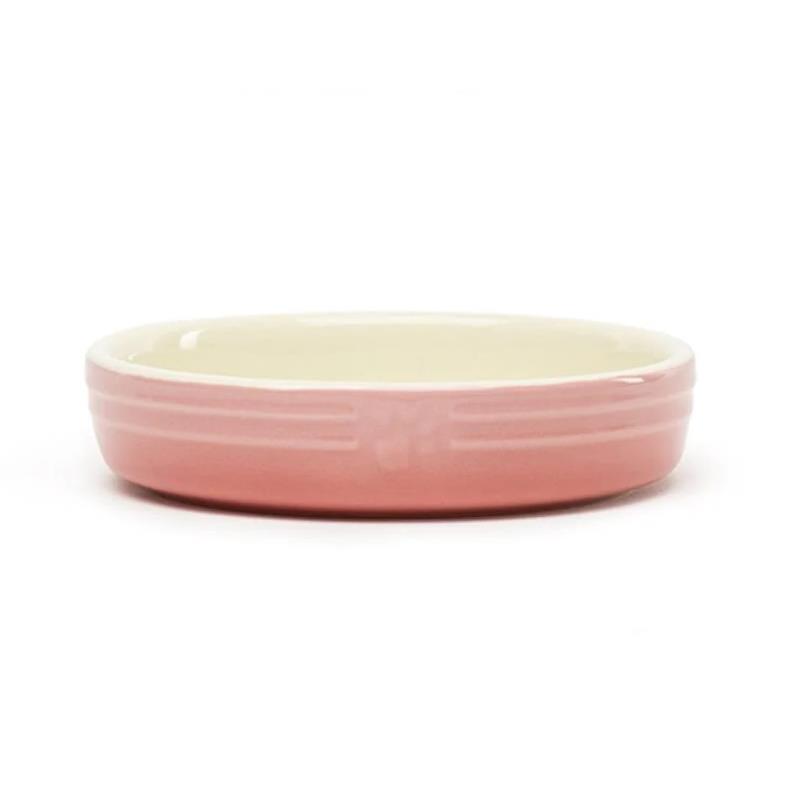 Hund Katze Futternapf Haustier alle Rassen Größen Wasser Untertasse Keramik elegant ombre rosa - Bild 13 von 15