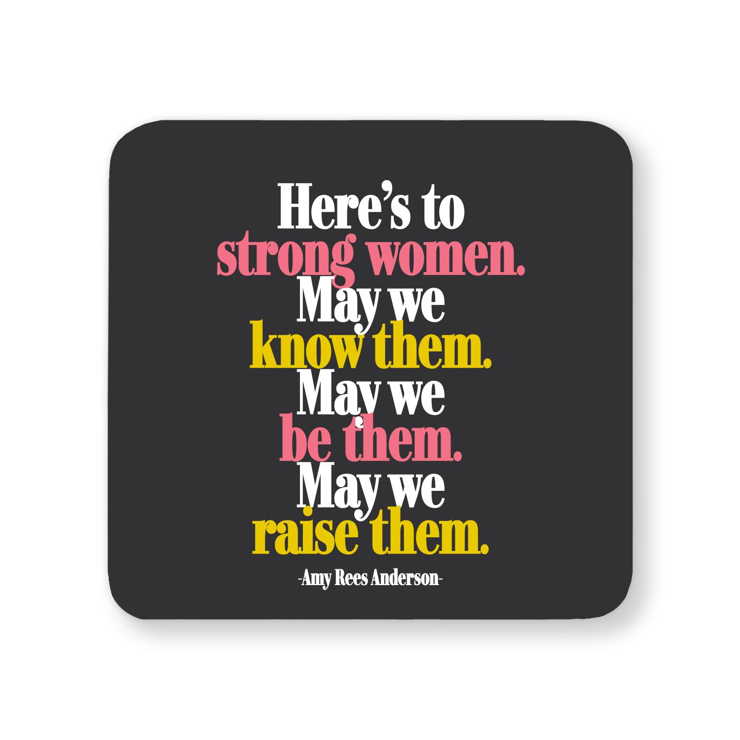 Quotable Drink Coaster Mat Positive Life Various Quote Inspirational Gift Black