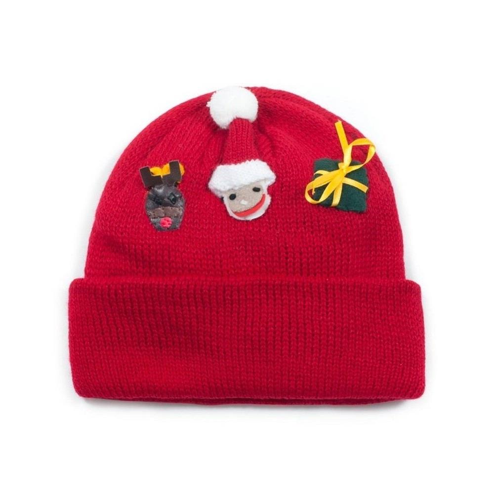Ropa de punto de Navidad para niños unisex tejida invierno sombrero bufanda 3-6 años - Imagen 2 de 3