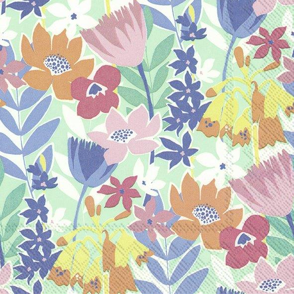 IHR Pastel Flowers Collage Printed Paper Napkins Summer BBQ Party Serviettes