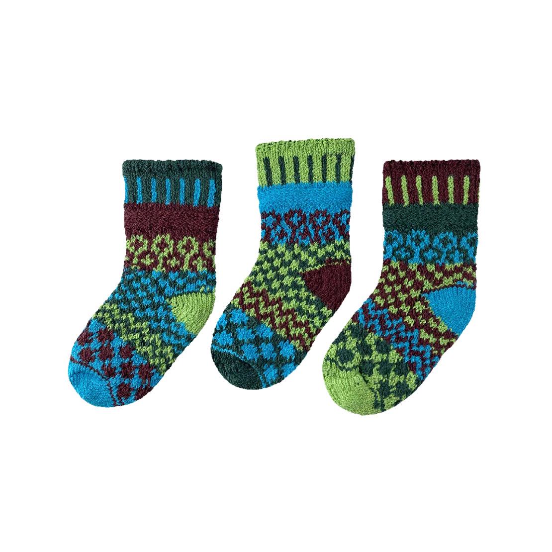 Baby Odd Socks 1 Pair + 1 Spare Mismatched Socks for Babies Solmate Recycled