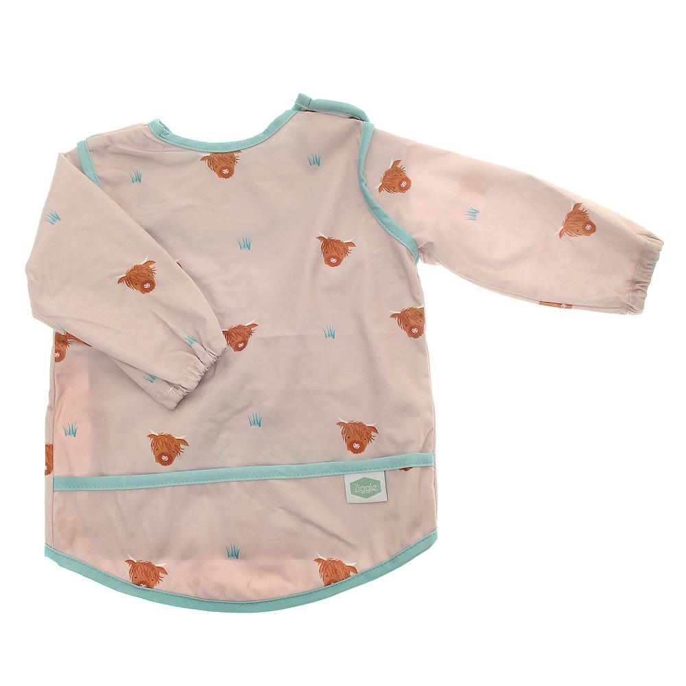 Baby Feeding Bib Coverall Apron Long Sleeved Various Animals Weaning Waterproof - Picture 6 of 9