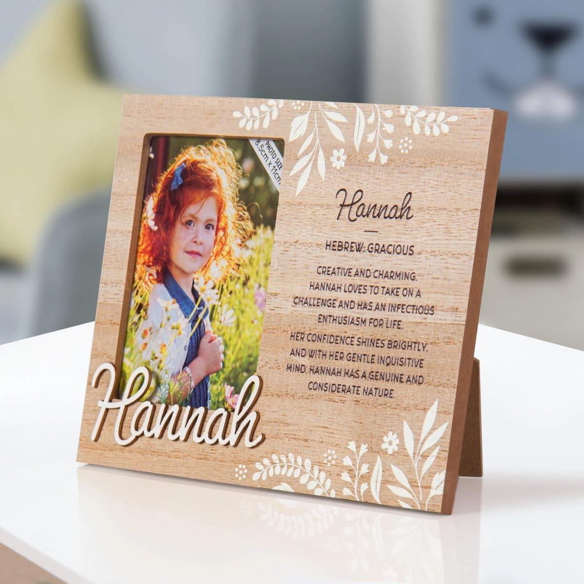 Wooden Picture Frame Personalised Kids Unique Gift Rustic Poems Girls Names A-Z - Picture 48 of 97