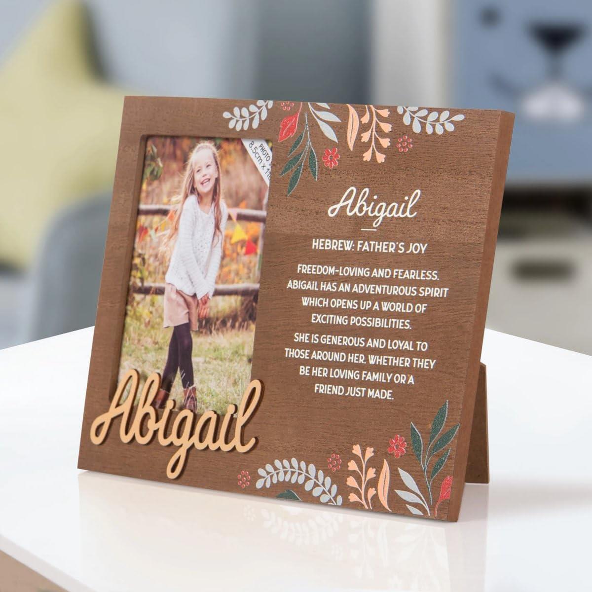 Wooden Picture Frame Personalised Kids Unique Gift Rustic Poems Girls Names A-Z - Picture 3 of 97