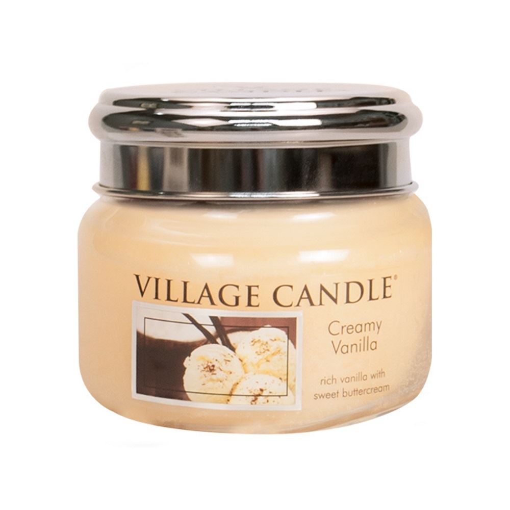 Village Candle Creamy Vanilla Scented Premium Jar Candles Home