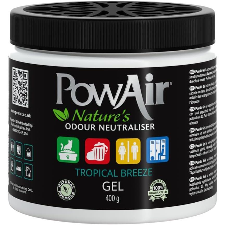 Odour Neutraliser Eliminator Pet Air Freshener Scented Remover PowAir Gel 400g