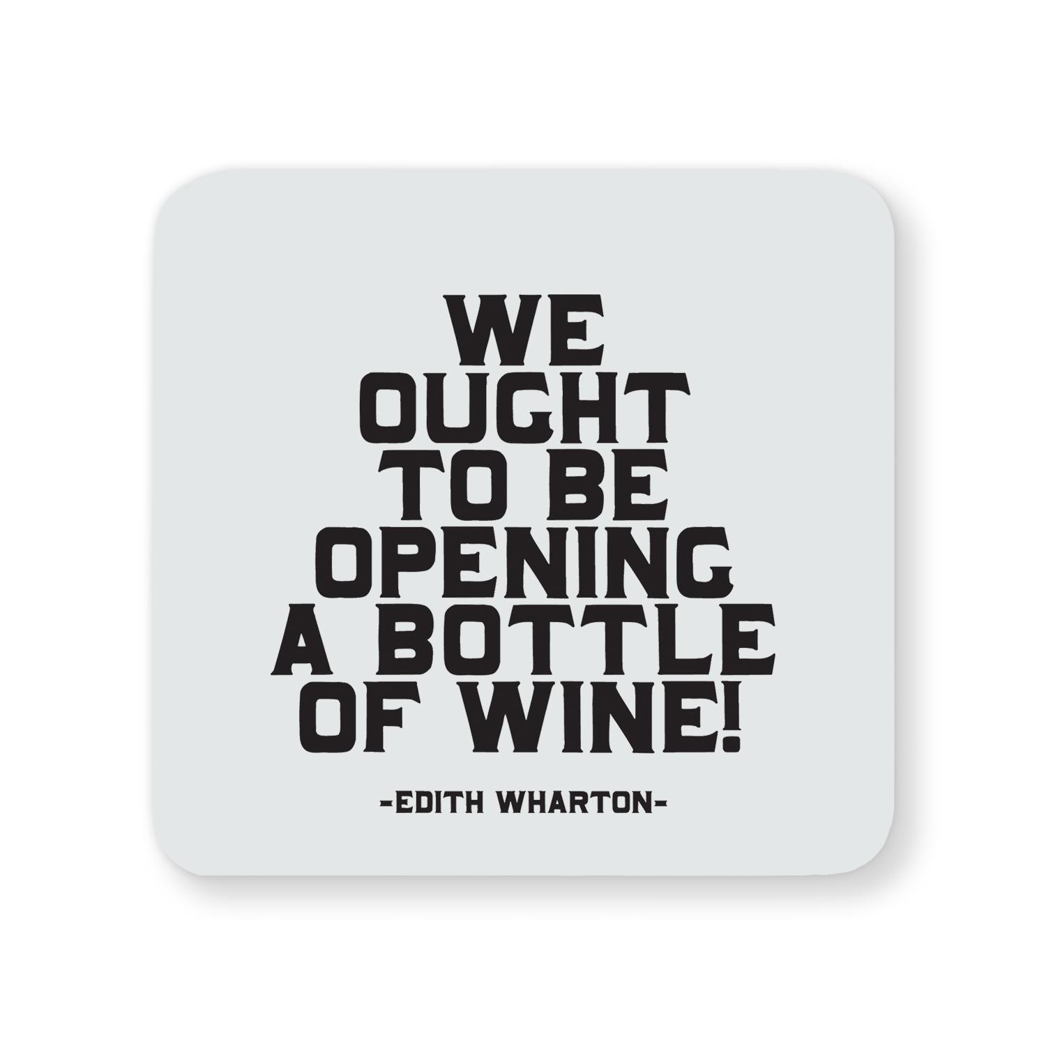 Quotable Drink Coaster Mat Positive Life Various Quote Inspirational Gift White